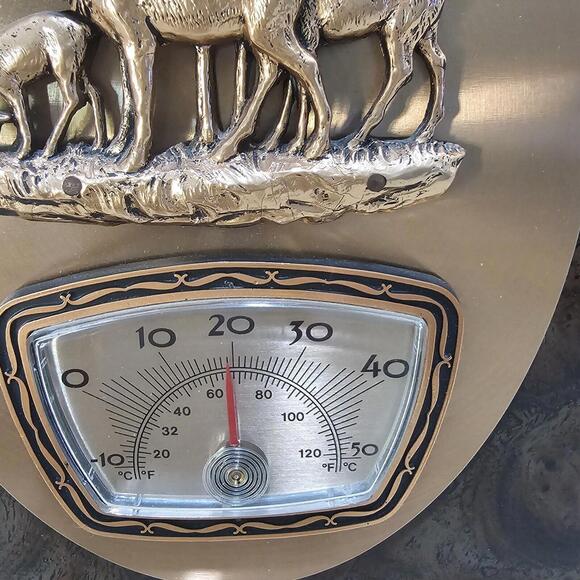 Vintage A&F Wall Plaque Niagara Falls, Canada Moose Thermometer - Picture 2 of 5